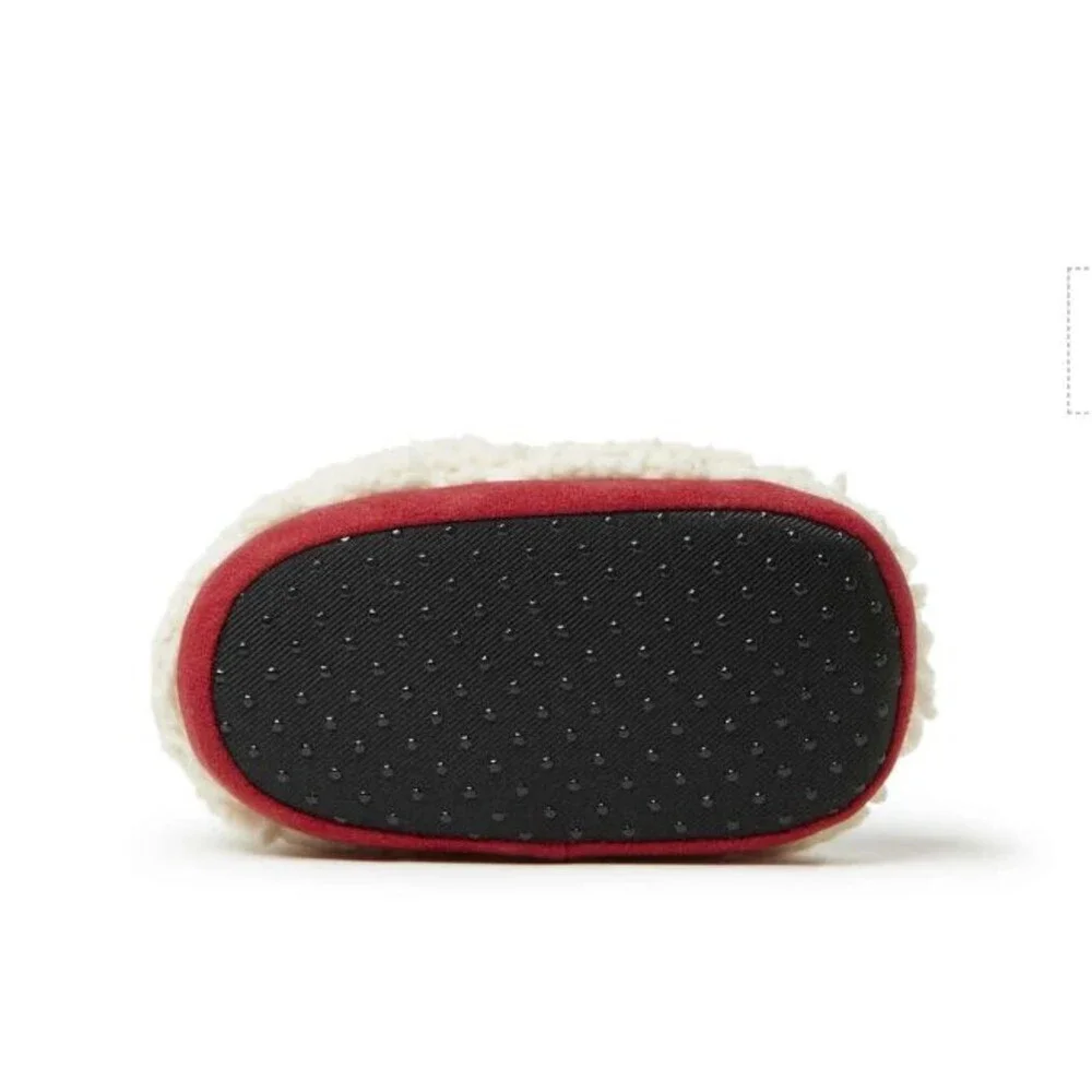 Dearfoams Unisex Infant Baby NWT Cozy Sherpa Baby Bear Slippers Booties